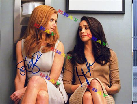 Suits Meghan Markle And Sarah Rafferty Autographed Signed