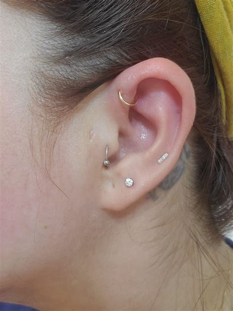 I Got My Forward Helix Pierced A Year Ago It Healed Pretty Well Initially I Don T Know How But