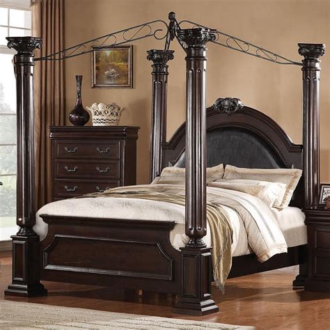 Shop for canopy beds queen size online at target. Acme Furniture Roman Empire Queen Canopy Bed | Dream Home ...