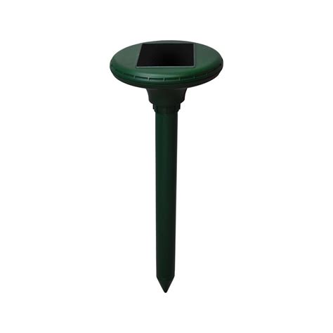 Made from durable abs plastic and rustproof aluminum. Sunforce Solar Pest Repeller-80001 - The Home Depot