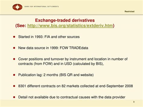 PPT - On-exchanges and OTC derivatives statistics The BIS statistical framework PowerPoint ...