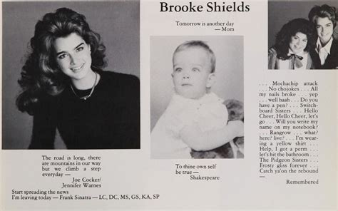 1983 Dwight Englewood High School Yearbook Brooke Shields Yearbook