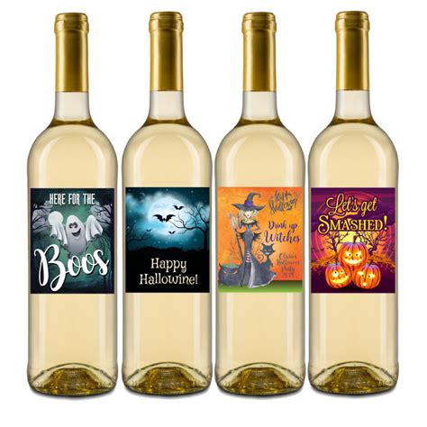 Halloween Wine Labels Announce It