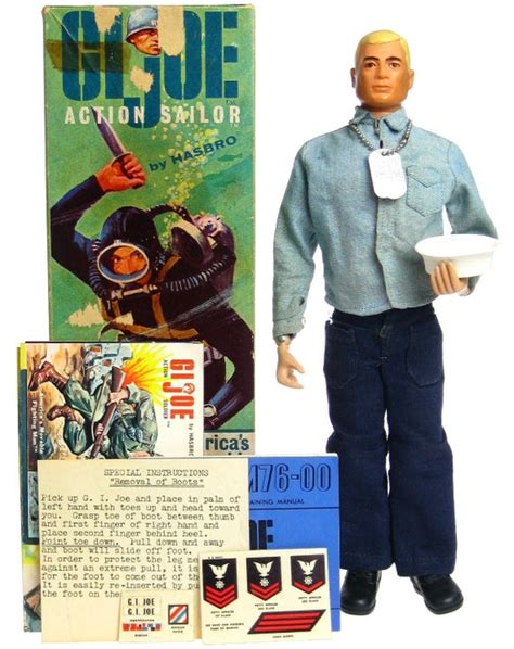 Vintage 1964 Gi Joe Action Usn Navy Sailor With Rubber Boots And Etsy