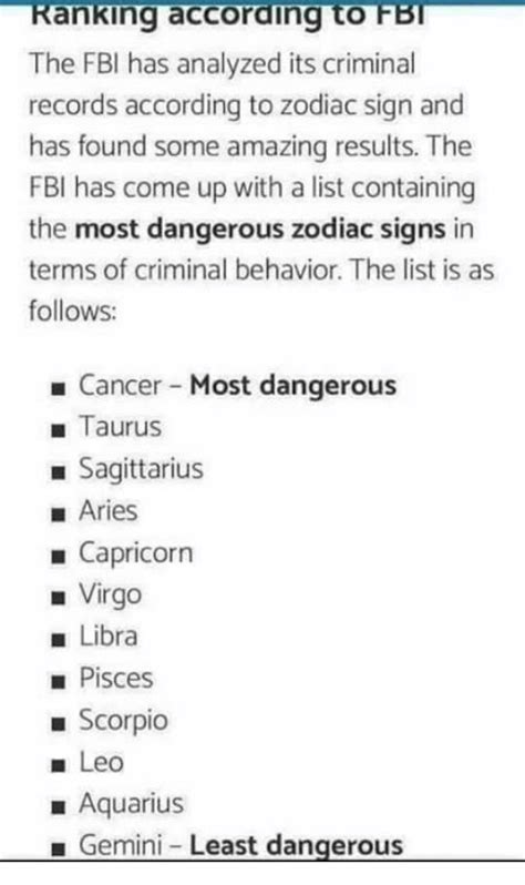 Oh Wow According To This Im The Least Dangerous Zodiac Signs