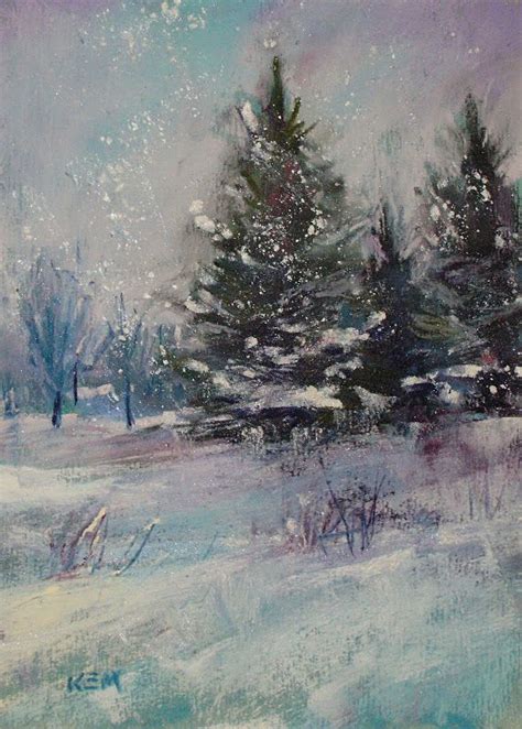 Gently Falling Snow By Karen Margulis Painting Paintings I Love