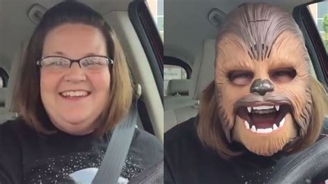 mum in chewbacca mask shatters facebook live record bbc news