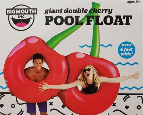 Giant Double Cherry Pool Float Over 6 Feet Wide Ebay