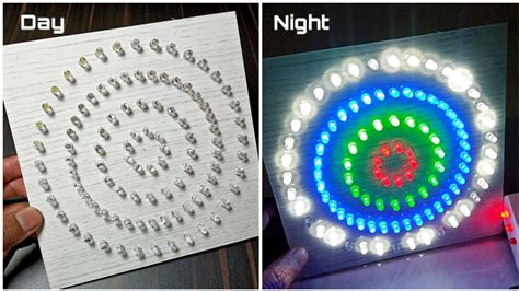 How To Make Led Decoration Light At Home Making A Mini Led Board By Creativeshivaji Youtube