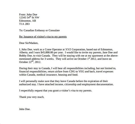 Hennery smith brother to visit for 6 months of duration in order to spend summer vacations at my usa resident. Invitation Letter Canada Visitor Visa Sample | Letters ...