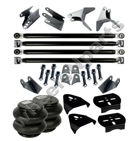 Weld On Triangulated Link Kit Rear Brackets Bags Air Ride Suspension Ebay