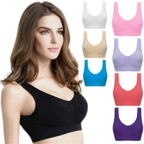 Imucci Womens Bra Vest Underwear Padded Crop Tops Underwear 8 Colors No Wire Rim Bras Female In