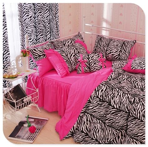 Twin Leopard Peach Puff Duvet Cover Print Black Brand New Bed Sheets
