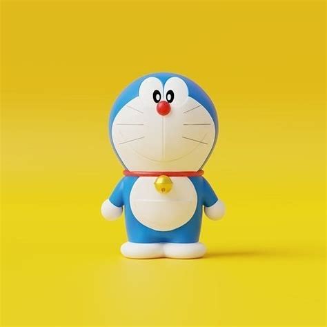 3d Model Doraemon Vr Ar Low Poly Cgtrader