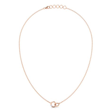 Interlinked Loops Diamond Necklace Contemporary Necklace Caratlane