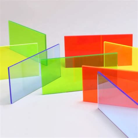 2mm Colored Transparent Acrylic Sheet Translucent Tinted Perspex Panel