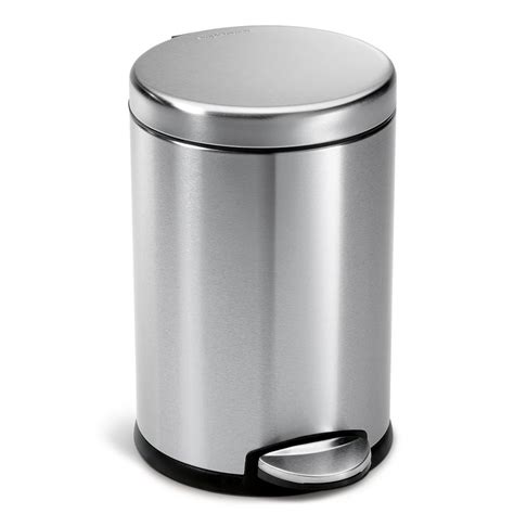 Trash cans feel like the forgotten accessory of the kitchen. simplehuman 4.5-Liter Fingerprint-Proof Brushed Stainless ...