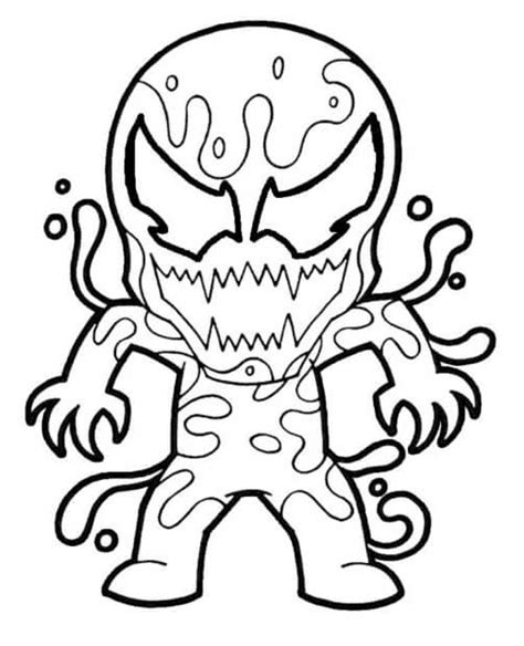 Chibi Carnage Coloring Page Free Printable Coloring Pages
