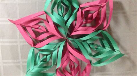 Create A Pretty Construction Paper Christmas Star Diy Home