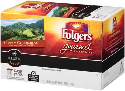 Because data may change from time to time, this information may not always be identical to the nutritional label information of products on shelf or. Folgers Gourmet Selections Lively Colombian Medium Roast ...