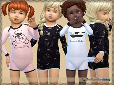 The Sims Resource Kombidress Armani Baby By Bukovka • Sims 4 Downloads