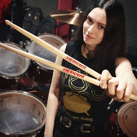 Luana Dametto From Band Nervosa Extreme Metal Female Drummer