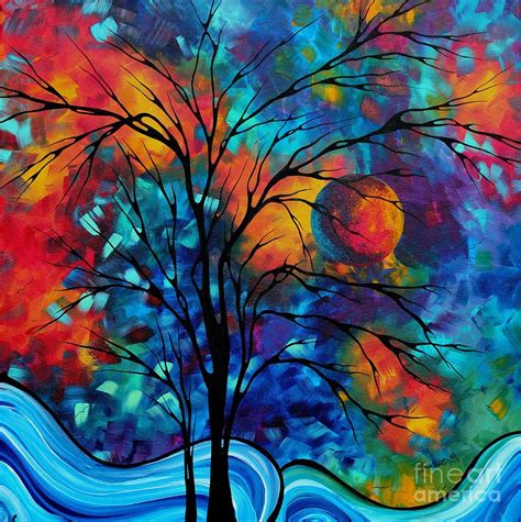 2サイズ♪ウォールアート Abstract Colorful Trees Wien51at