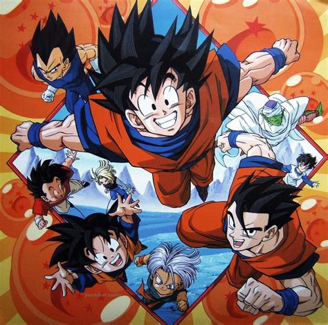 80s And 90s Dragon Ball Art — Jinzuhikari Dragon Ball Z Vintage Poster