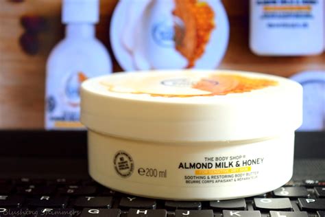Blushing Shimmers The Body Shop Almond Milk And Honey Body Butter Review