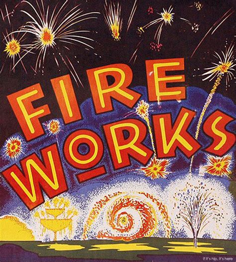 Vintage Fireworks Posters Packaging And Ads