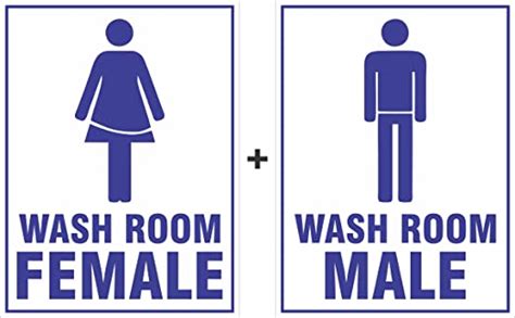 Amazing Sign Sign Board Male And Female Washroomset Of 2