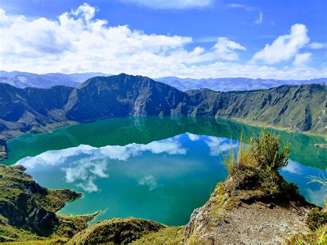 Quilotoa Loop Overlooking The Crater In Ecuador Travel