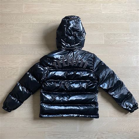 Shiny Black Irongate Jacket Detachable Hoodtrapstar Jacket Rogeda