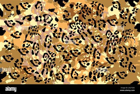 Leopard Design For Pattern Texture Background Colorful Leopard Skin