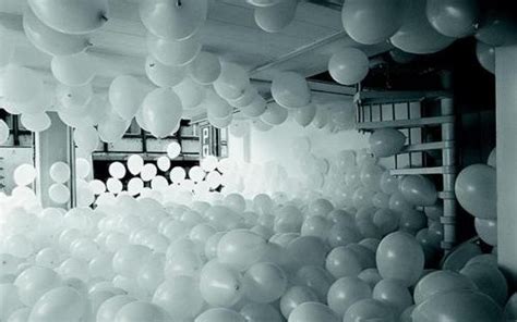 Room Filled W Balloons Martin Creed Contemporary Art Installation