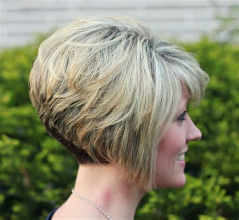 Fulsome, dark bob haircut having slight bangs looks graceful and imparts an elegant look to the girl. My Hair….Your Questions Answered & Styling Tips | Short ...