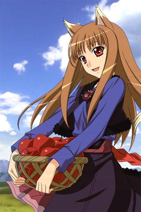 The figure captures the beautiful young body and divine appearance of the wise wolf in careful detail. Spice and Wolf.Holo.640×960 (8) - Kawaii Mobile
