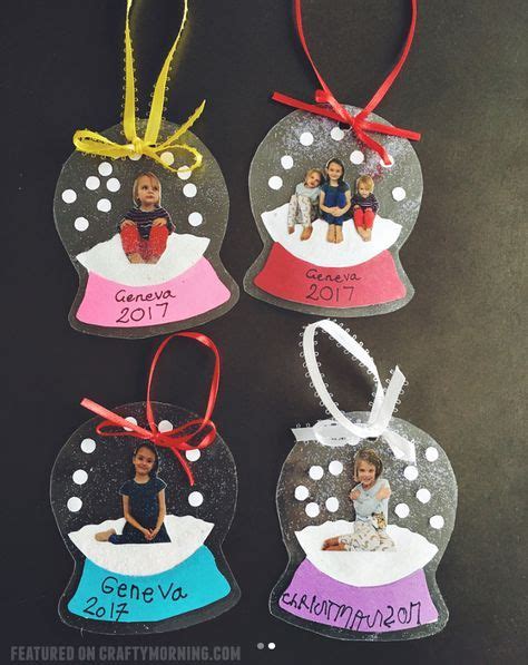 These Darling Little Photo Snowglobe Ornaments Were Made By Megan