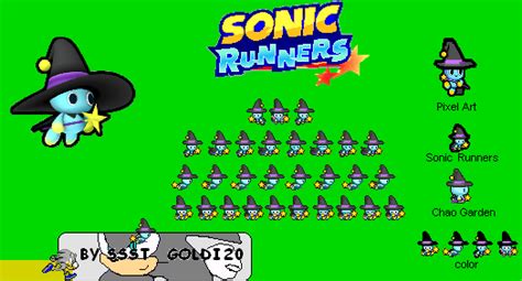 Sonic Runners Wizard Chao Sprites By Ssstgoldy20 On Deviantart