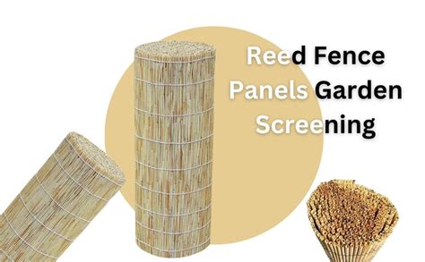 Aamen Reed Fence Panels Garden Screening Windscreen Bamboo Fencing