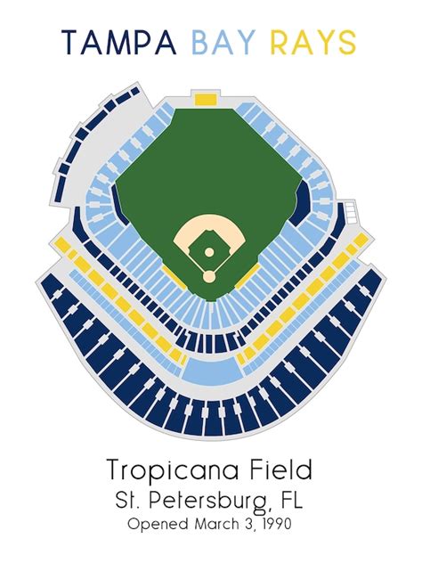 Tropicana Field St Petersburg Fl Seating Chart Tampa Bay Rays