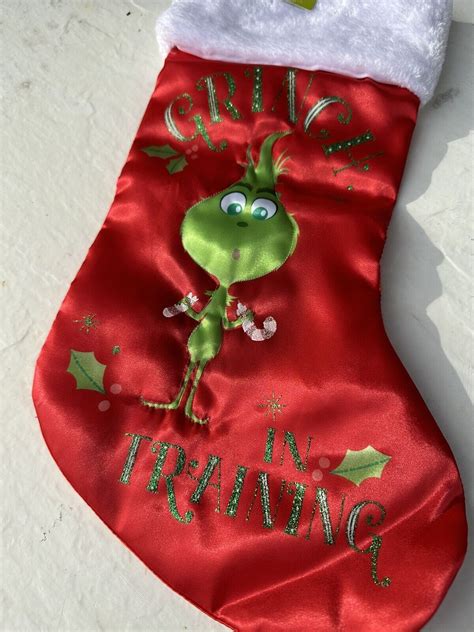 Grinch Christmas Stocking Ebay