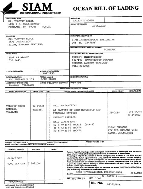 Apa Itu Bill Of Lading Bl Mengenal Bl Dalam Sistem Ekspor Impor