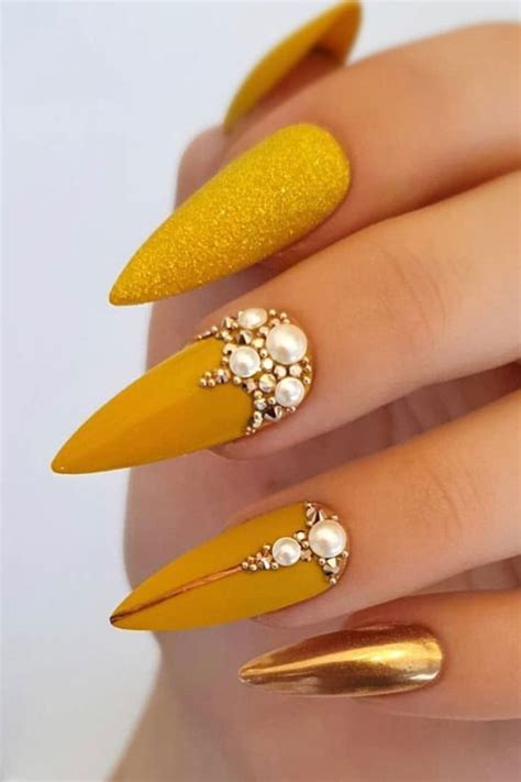 Best Yellow Nail Art Designs For Summer 2019 Stylish Belles Nails