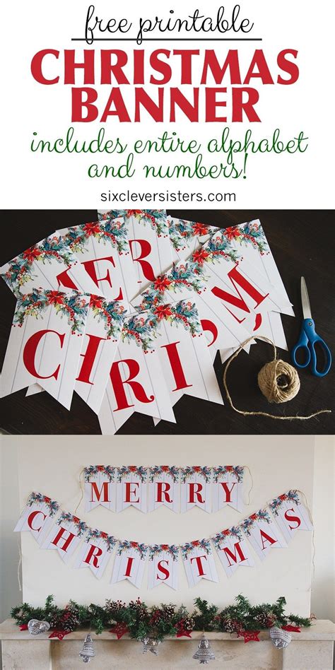 6 Free Printable Christmas Signs Six Clever Sisters Merry Christmas