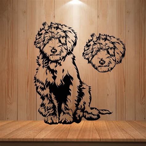 Labradoodle Svg Silhouettes Dxf Svg For Cricut Dog Clipart Etsy