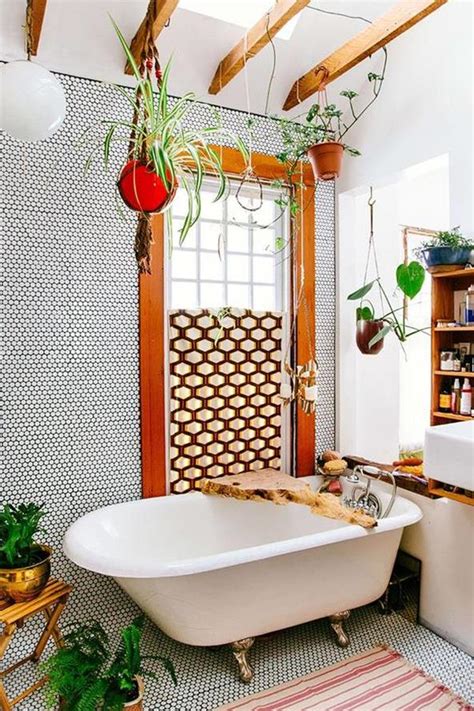 Stylish And Relaxing Bohemian Bathroom Designs
