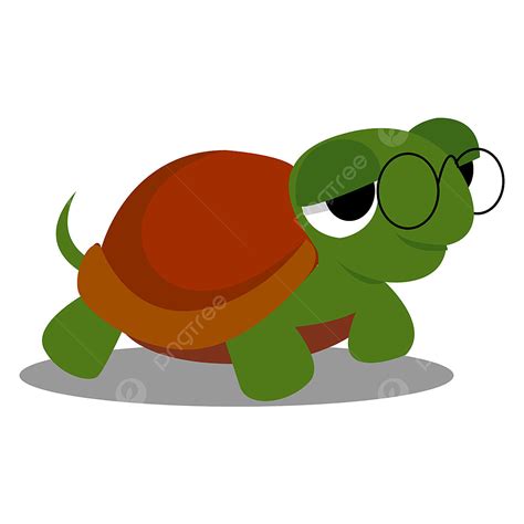 Turtle Illustrator Clipart Transparent Background Turtle With Glasses
