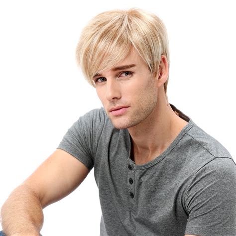 Stfantasy Mens Wig Ombre Blonde Short Straight Synthetic