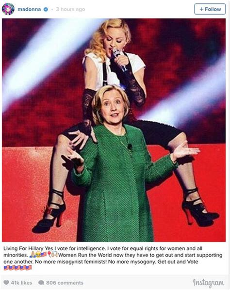 madonna offers sexual favours for hillary clinton votes in x rated stand up routine celebrity